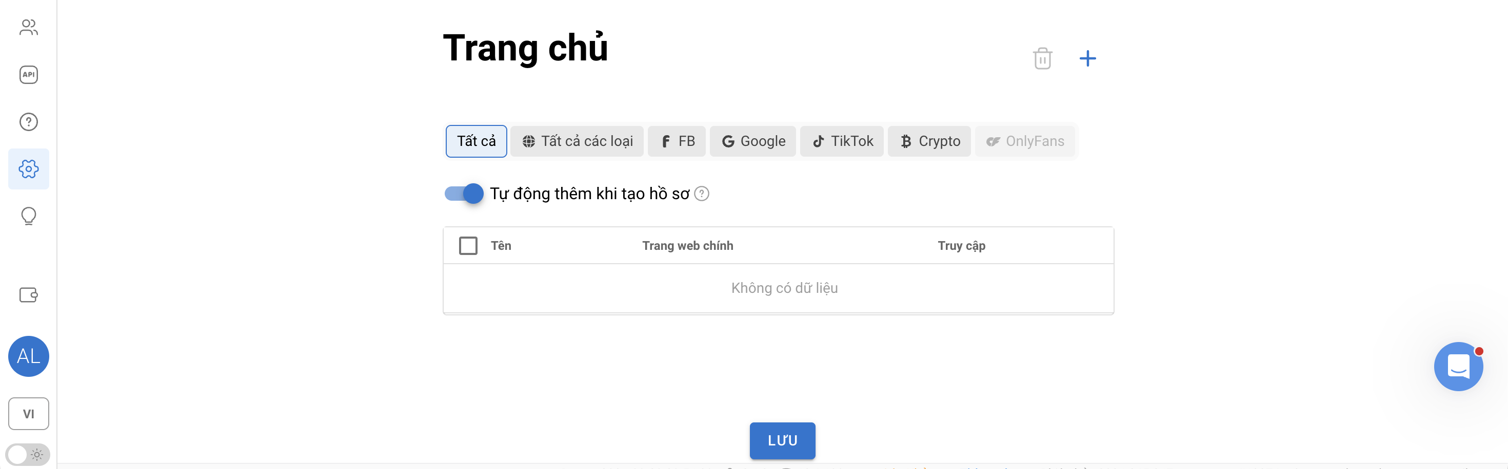 Dolphin Anty — Thiết lập profile (4)