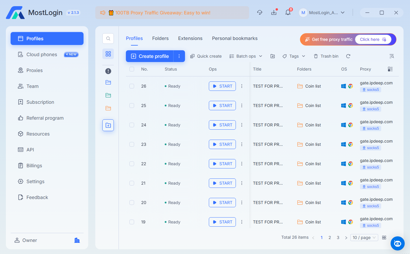 Cách ly danh tính ảo nâng cao của MostLogin